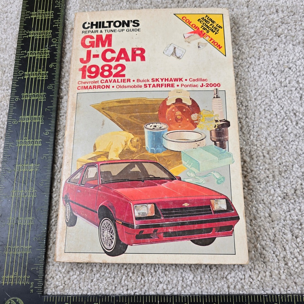 Chilton Repair Manual GM J-Car 1982 Cavalier Skyhawk Cimarron Starfire 7059‎